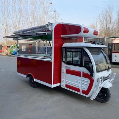 Triciclo elétrico móvel multiuso para lanches e bebidas de fast food Outlet 2023