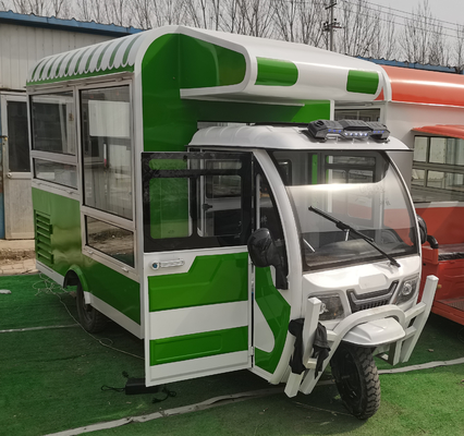 Triciclo elétrico móvel multiuso para lanches e bebidas de fast food Outlet 2023