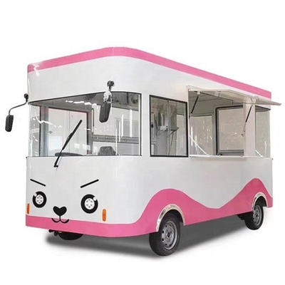 Low Investment Silver Commercial Mobile Food Trailer com funcionalidades multifuncionais