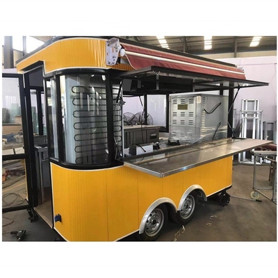 Carrinho de refeições multifuncional para mercado noturno Barbeque e café da manhã Capacidade 1000 KG