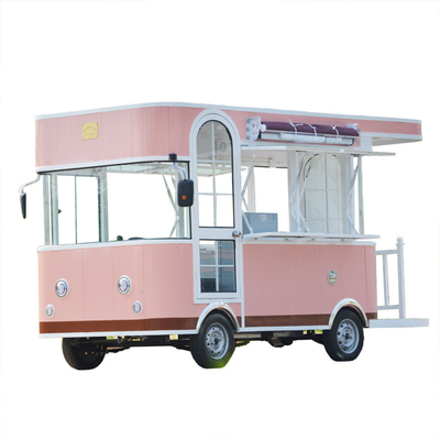 Carrinho de lanches elétricos personalizados com pista de alimentação móvel e refeição multifuncional