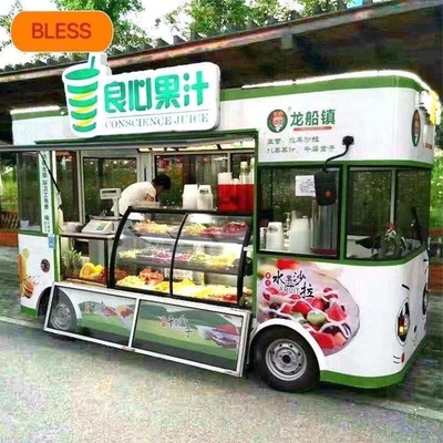 Carrinho de lanches elétricos personalizados com pista de alimentação móvel e refeição multifuncional