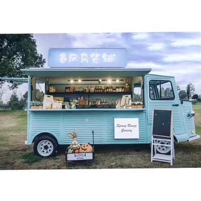 Multifuncional 2000w Quatro Rodas Elétrico Hambúrguer Snack Carro Comercial