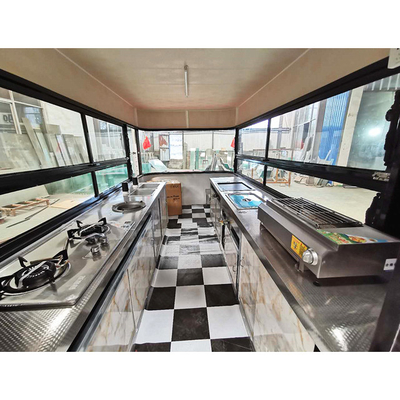 2022 Capacidade Food Truck Trailer com design de aço inoxidável e multifuncional