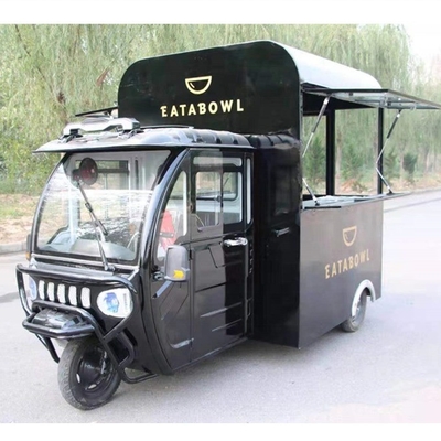 Carrinho de triciclo de alimentos caseiros personalizável de 2022 feito de placa de metal esculpida e aço inoxidável
