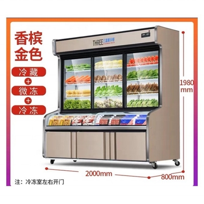 R404a Refrigerante e frigorífico de super desempenho de 10 graus de temperatura congelador com baixo investimento