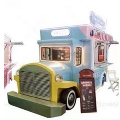 Caminhão de comida vintage em estado personalizado 600 kg Capacidade 220V/380V&quot;