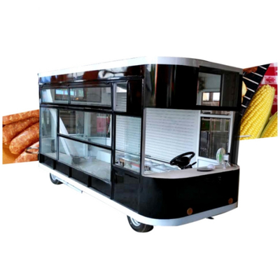L420cm*W180cm*H230cm 600kg Trailer de comida móvel de prata 220V/380V
