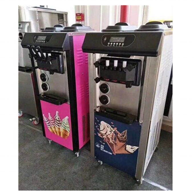 Máquina de sorvete suave com pré-resfriamento manter o sistema fresco feito de aço inoxidável 304