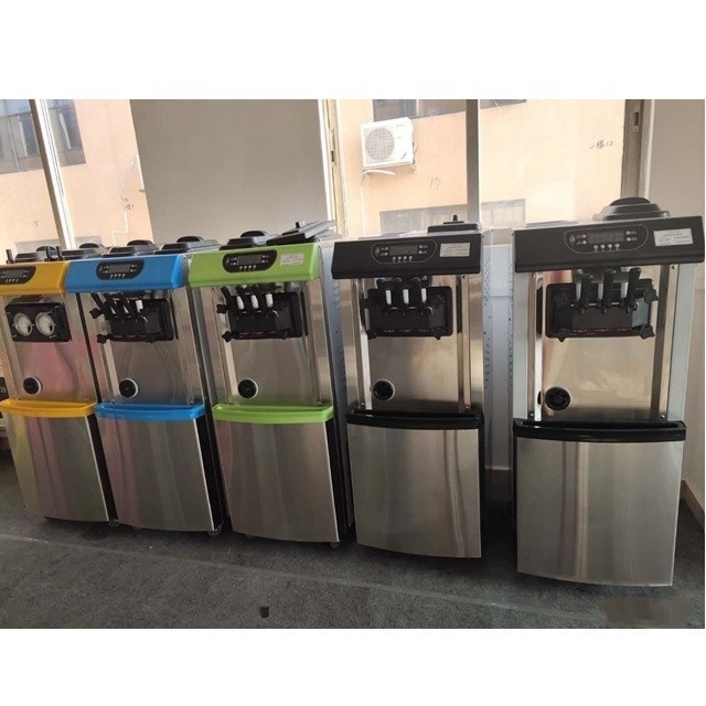 2022 Soft Serve 3 Flavor Vending Ice Cream Machine com Super Performance e Automático