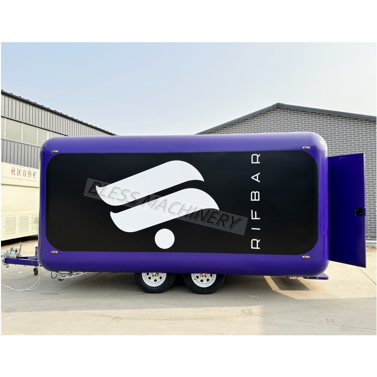 Vintage Electric Pizza Drive Mobile Food Truck Trailer totalmente equipado para frutas nos EUA