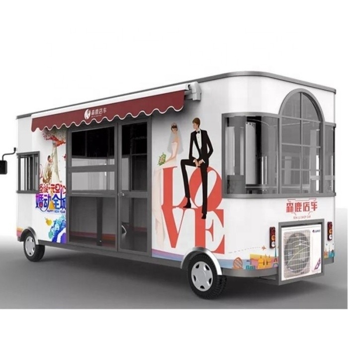 2024 Última Tecnologia Caminhão de lanches para fast food Máquinas função de condução de carro