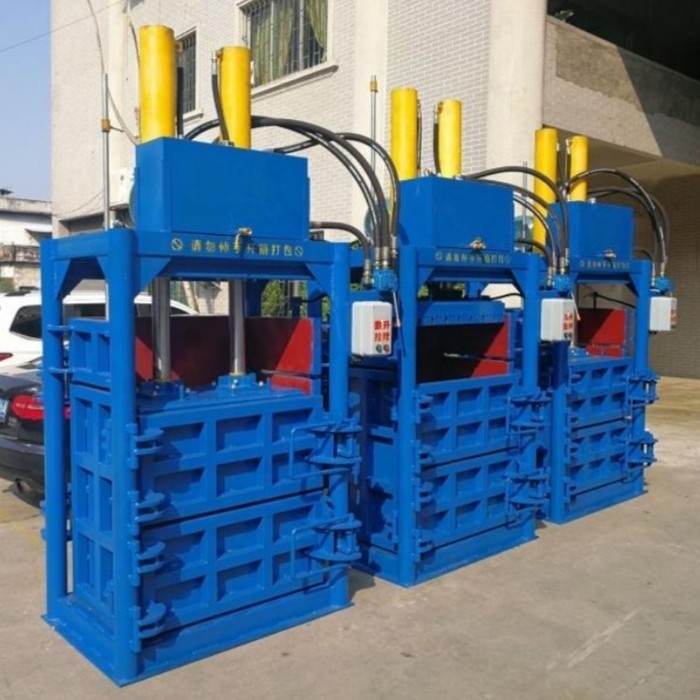 30 KG Pressão 30-100Pa Máquina de prensagem hidráulica de papelão com design horizontal