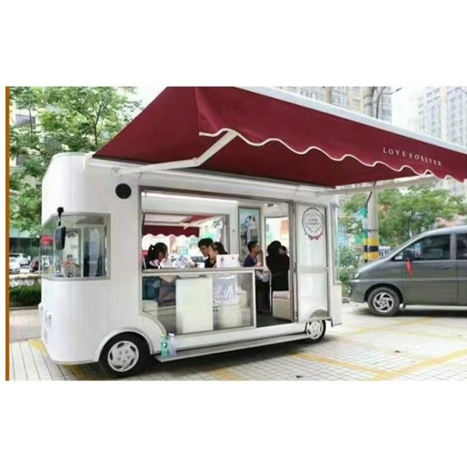 Carrinho de comida elétrico com 3500w de potência e tamanho personalizável de 3200 * 1600 * 2350mm