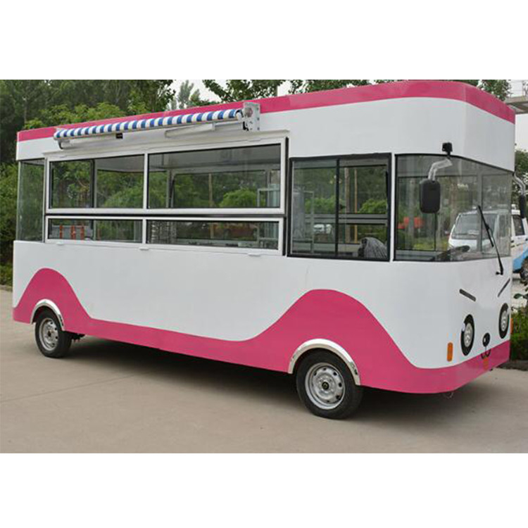 Carrinho de alimentação de sorvete de rua elétrico de primeira classe para viagens de acampamento e bebidas frias
