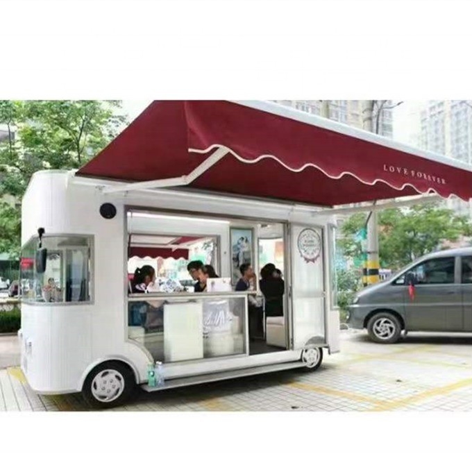 L225.00cm x W165.00cm x H210.00cm Feira de Cantão Economia de custos Maçã Food Trailer BLS-FC165