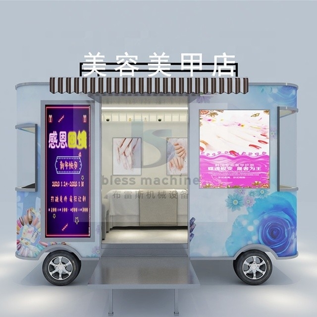 2022 6M Unique Design Catering Food Truck móvel para bebidas frias e 55 km de alcance elétrico