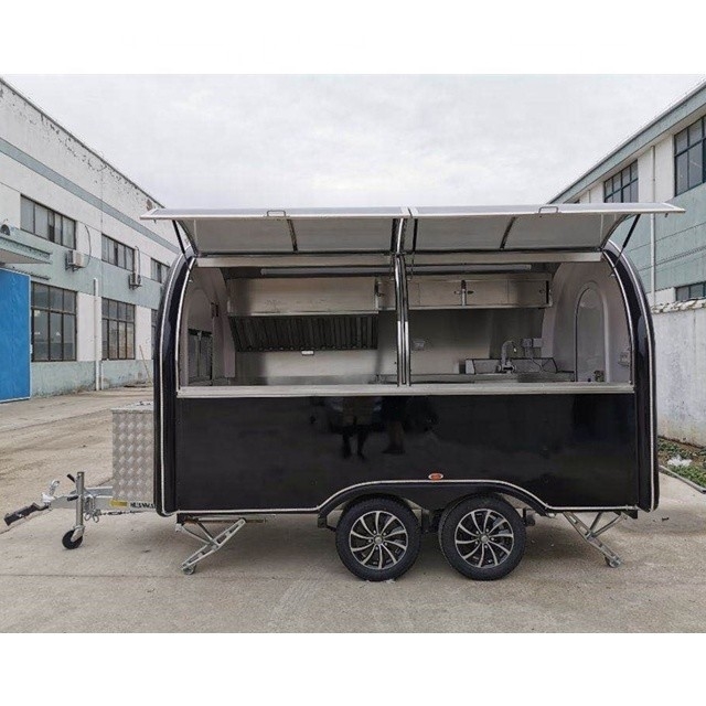3 rodas Food Trailer Máquina de baixo orçamento Função para fazer alimentos em movimento