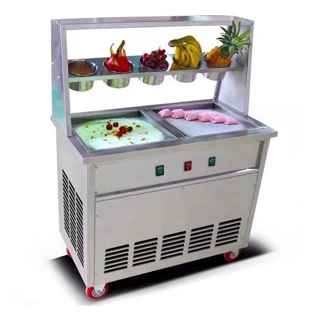 Compressor de marcas internacionais para máquina pequena congelada de iogurte com gelo frito personalizado