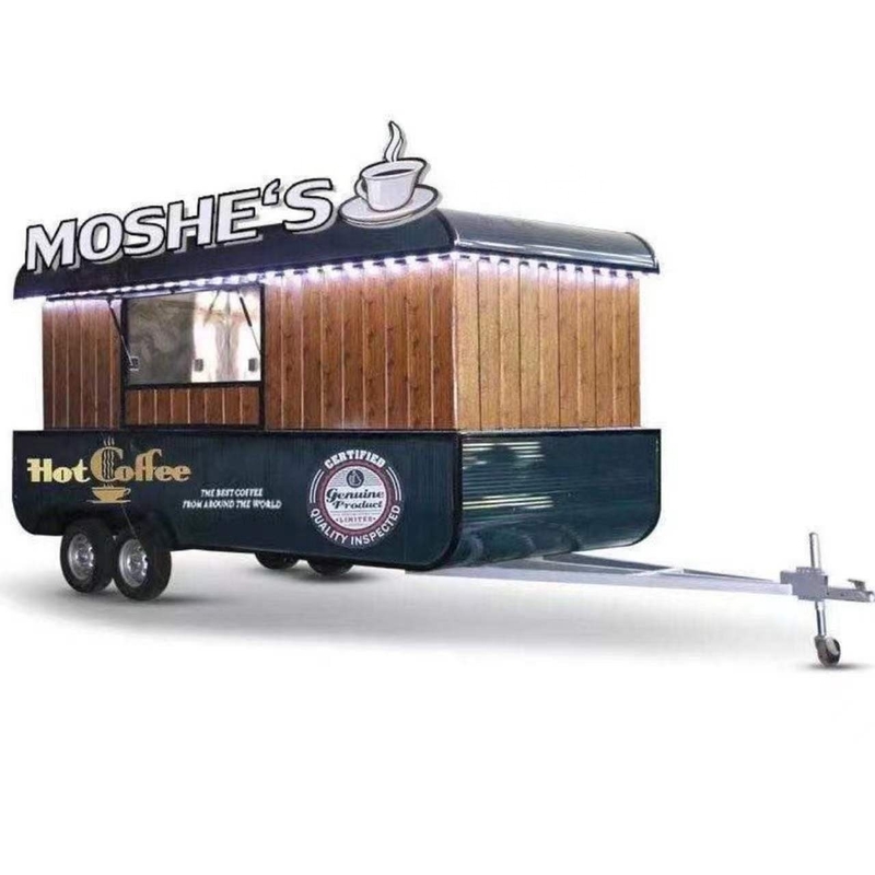 Design Silver Snack Food Trailer para venda de quiosque de fast food nos EUA