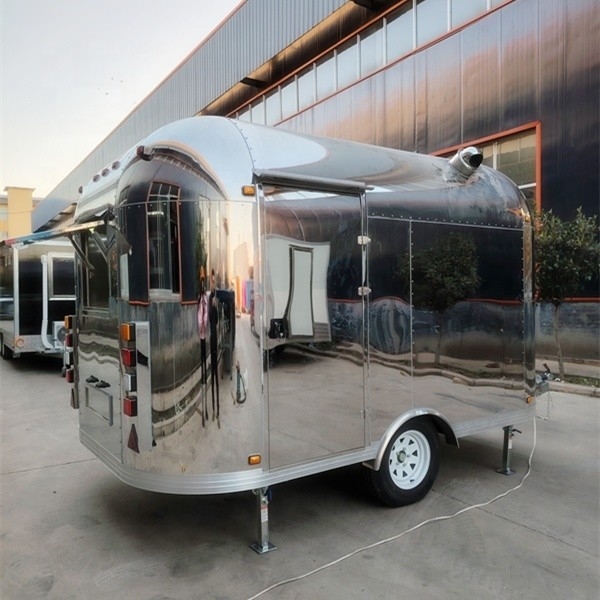 Trucks de fast food de pizza móvel totalmente equipados com cozinha completa da Wecare Custom Airstream