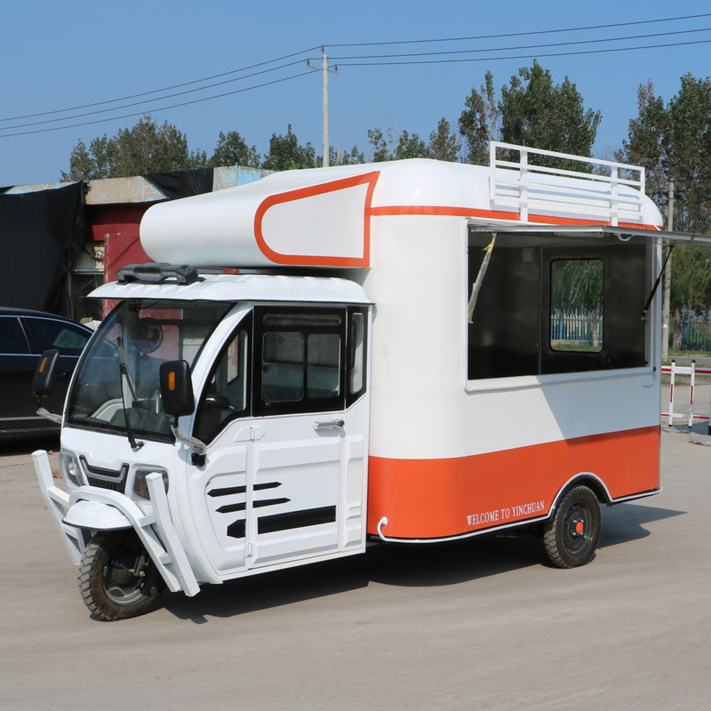 Voltagem 110v/220v 2023 Triciclo móvel multiuso elétrico fast food snack bebida