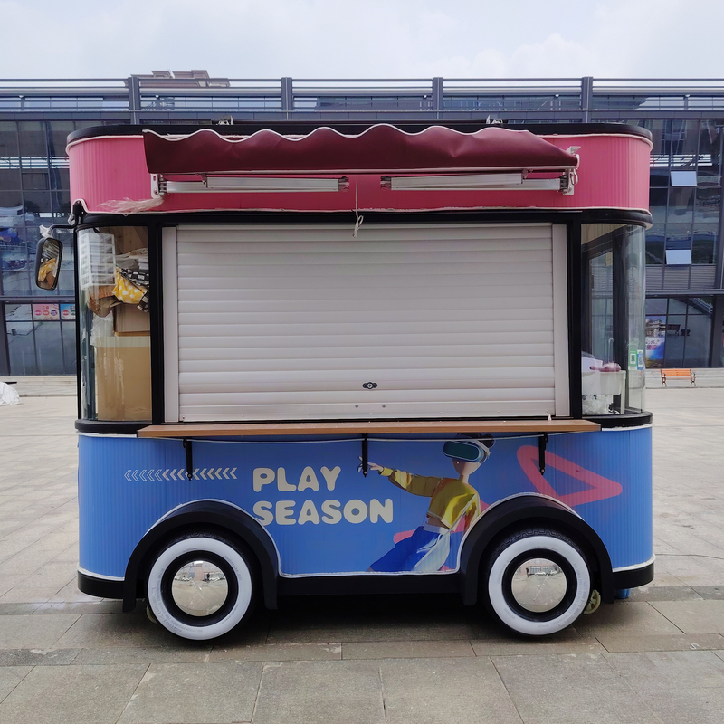 3.0kw Elétrico Móvel Fast Food Snack Bebidas Sorvete Catering Trailer Caminhão Kiosque Carrinho