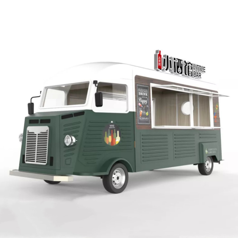 Snack Food 2023 Multipurpose Van Elétrico Móvel Fast Food Catering Bebidas Café Caminhão Trailer Carrinho