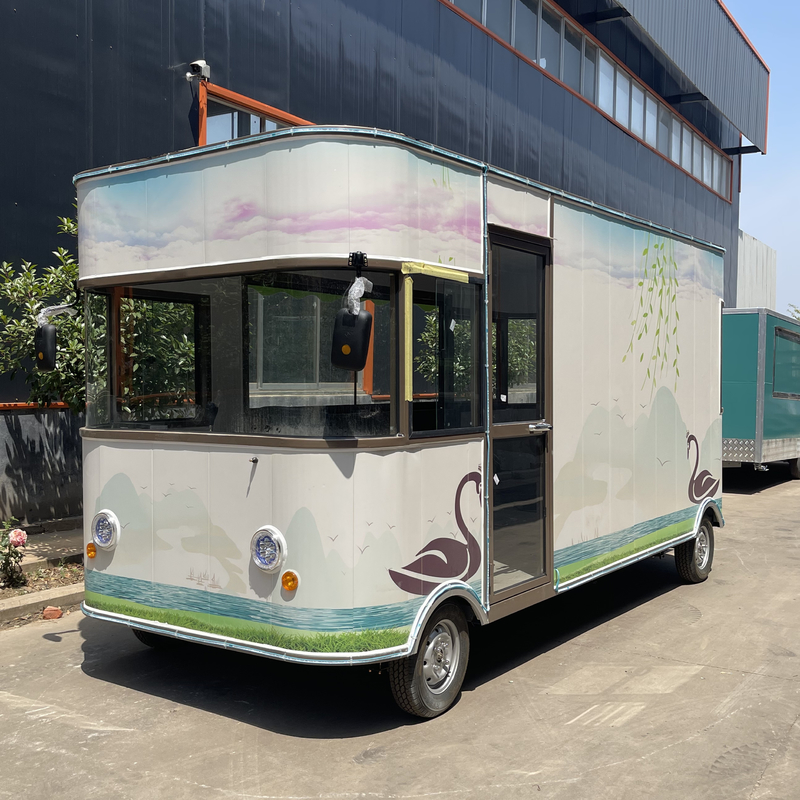 Eletricidade móvel Commodity Retail Flores Planta Bonsai Loja Caminhão Trailer para Vinícola