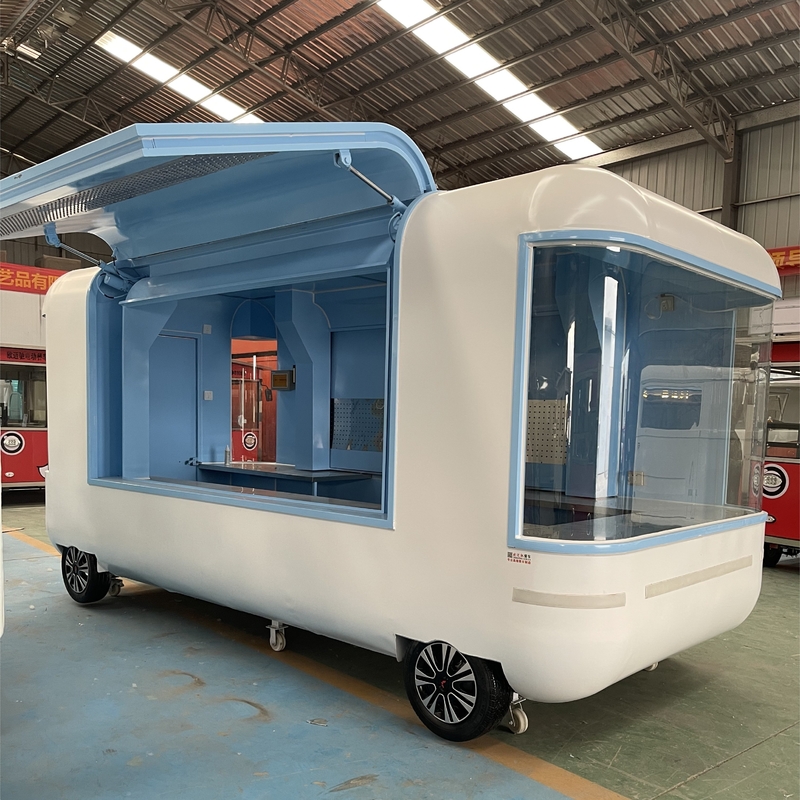 Trailers de reboque de alimentos com velocidade de 40 km/h Trailers móveis de concessão totalmente equipados