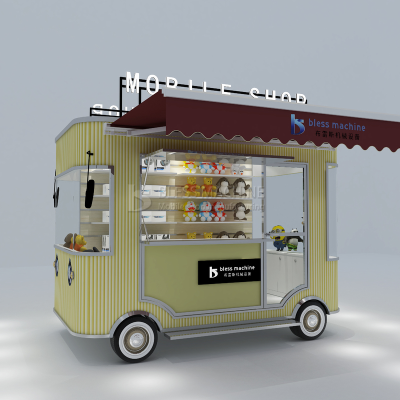 Outlet Elétrico Móvel Mercadorias Mercadorias Artesanato Loja de artesanato Carrinha de caminhão