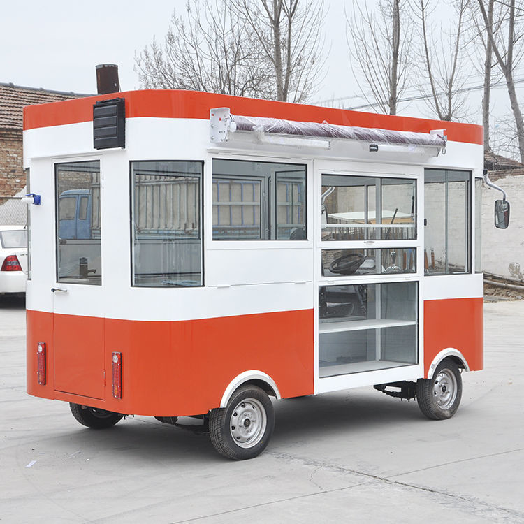 110v/220v Carrinhos de vendedores elétricos Hot Dog Caminhão de comida móvel com material de soja