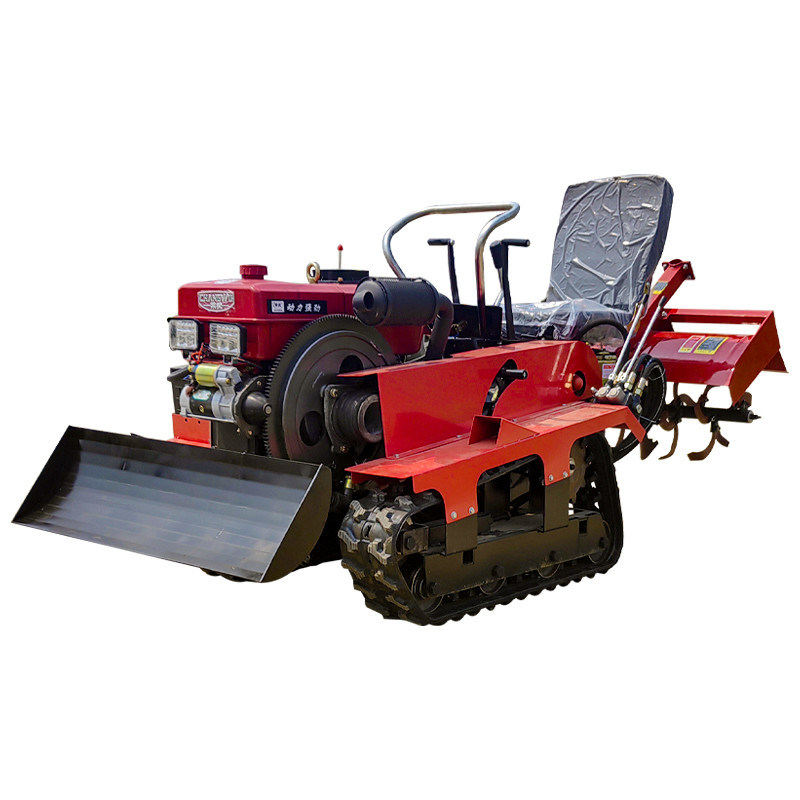 Microcultivador de tipo amfibia multifuncional personalizado para a prática agrícola