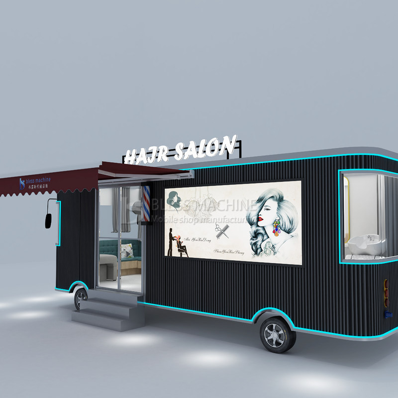 Loja móvel multifuncional personalizada Barbeiro Carro Food Truck com matéria-prima de soja