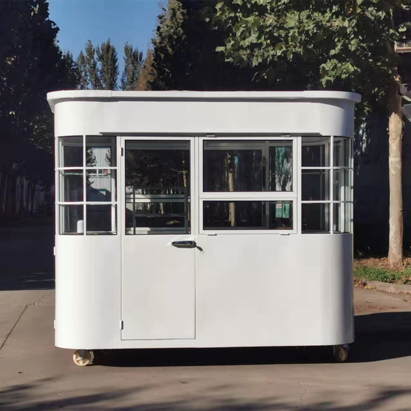 Trailer de reboque de alimentos de estilo quadrado para lanches e bebidas móveis em alta demanda