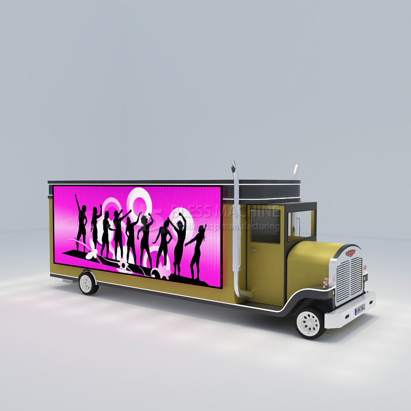 2022 Electric Mobile T-show Roupa Maquiagem Modelagem Van Truck Trailer para Outlet