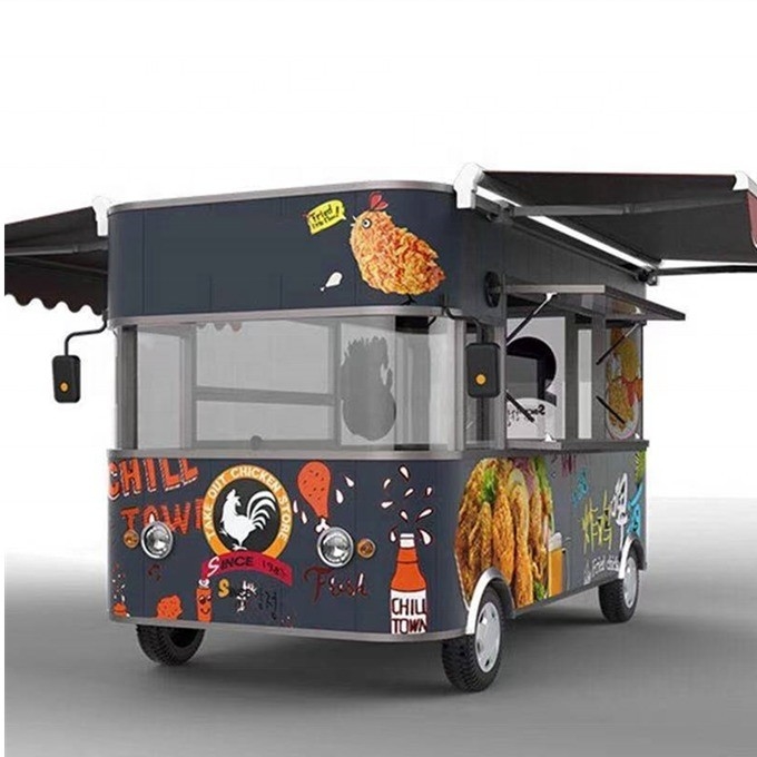 Super Performance Silver Mobile Juice Car com baixo investimento e função de máquinas de snack