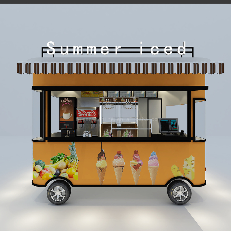 2022 Global Electric Mobile Ice Cream and Cold Drink Truck personalizado para Verão gelado