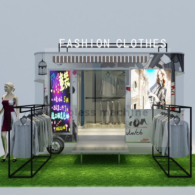 2022 Loja de roupas móveis elétricas Van Truck para roupas masculinas, femininas e infantis